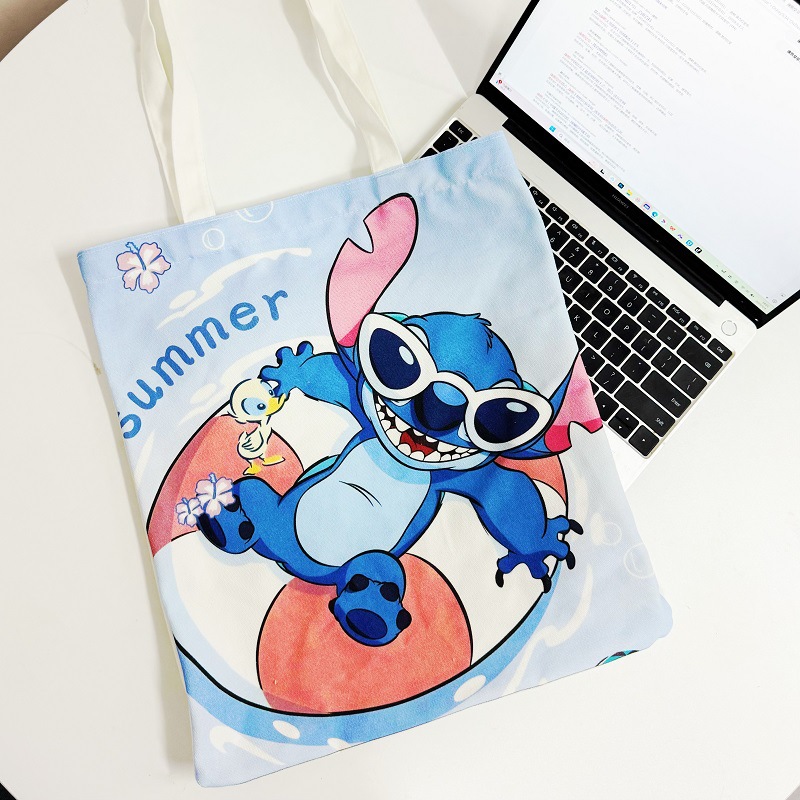 书包手提袋大容量学生单肩星空手提袋百搭ins上课帆布包加厚结实详情9