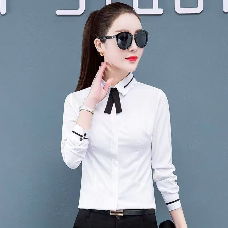 八字领结女黑色藏蓝色搭配衬衣酒店西服装饰品纽扣饰可拆式领花详情14