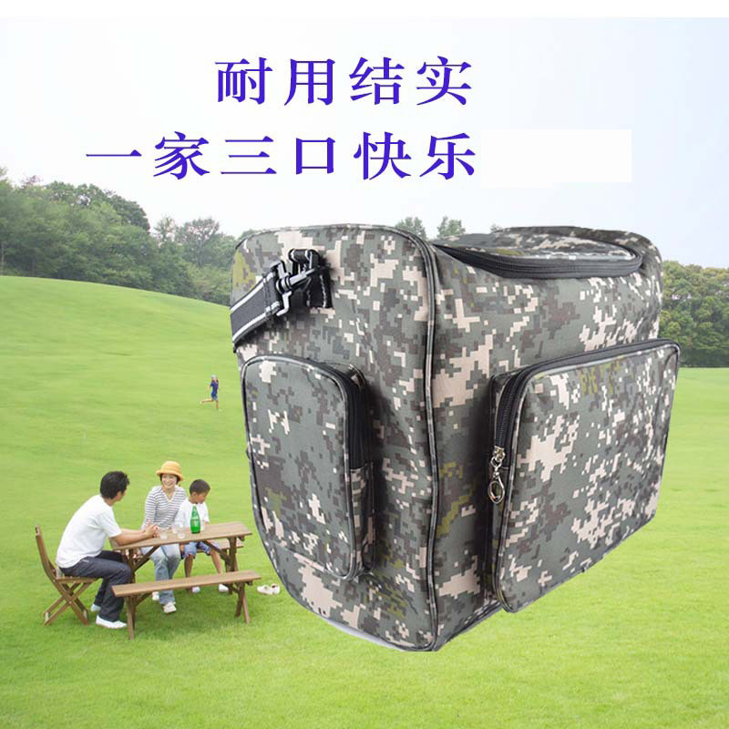 Insulated lunch bag, waterproof and cold-proof, outdoor portable Oxford fabric, new picnic bag, ice bag, foreign trade camouflage lunch bag, insulated meal bag, red wine insulated bag, camping box, ice bag, insulated bag pic 4