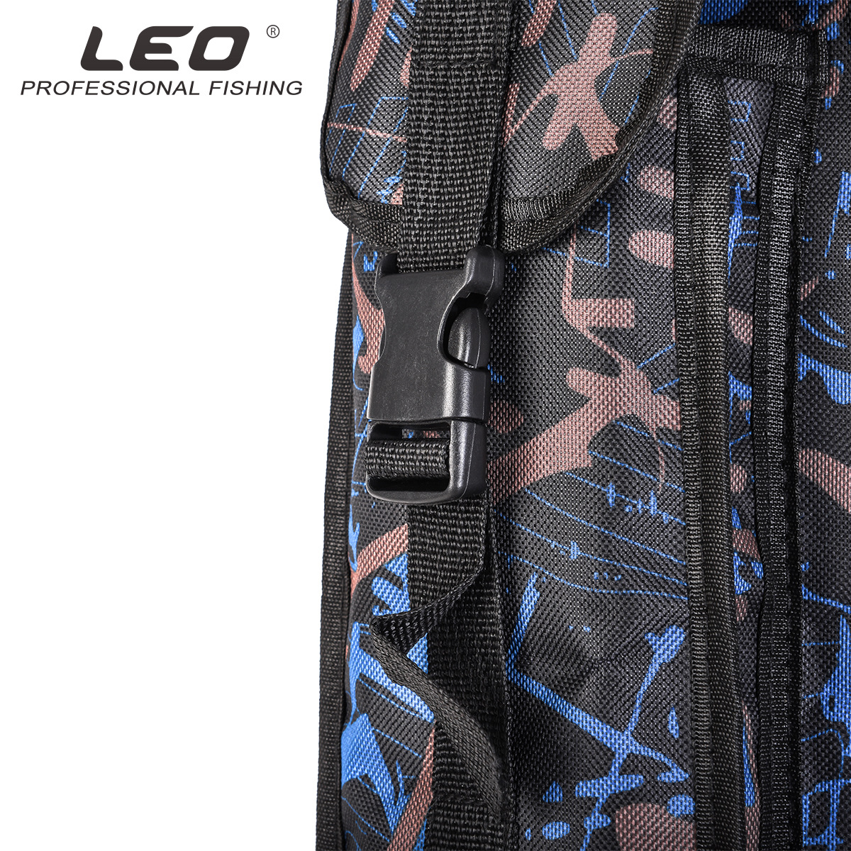 28064 LEO/ Leou [Double-Layer knife-shaped Large-belted Fishing Tackle Bag 1.3m] European-style reservoir fishing rod and sea rod Bag pic 24