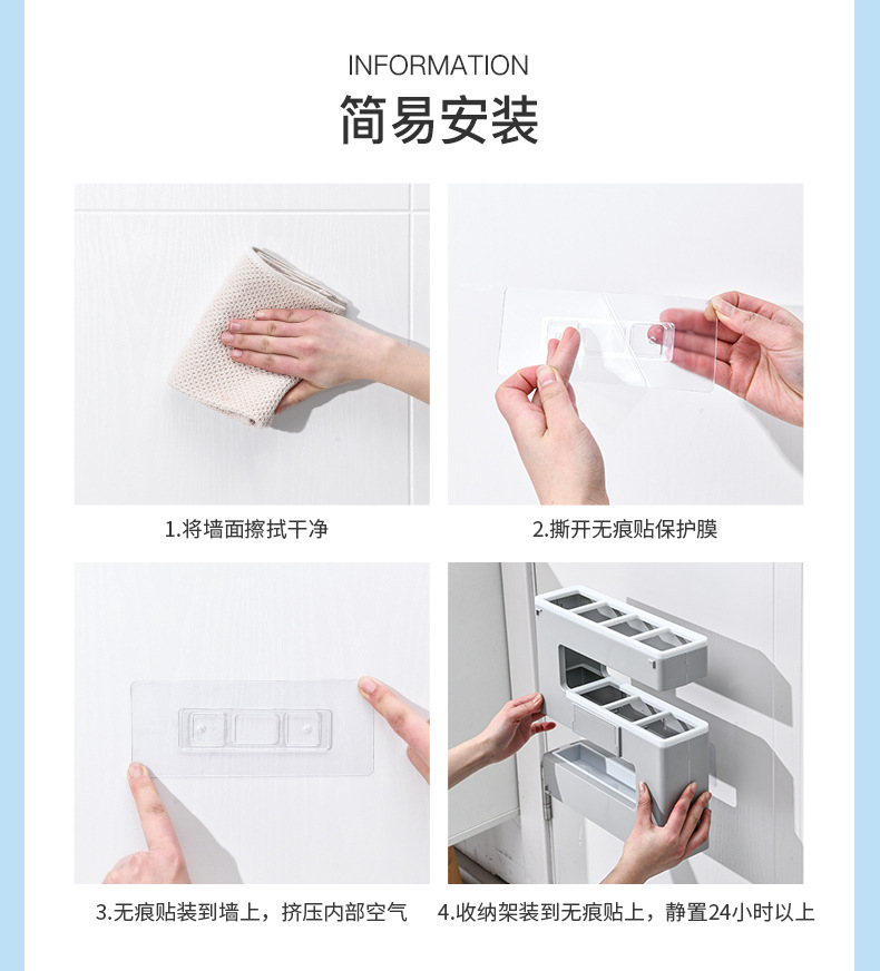 Factory wholesale S-shaped umbrella storage racks for home and commercial use, wall-mounted umbrella storage racks without drilling, one-piece consignment pic 13