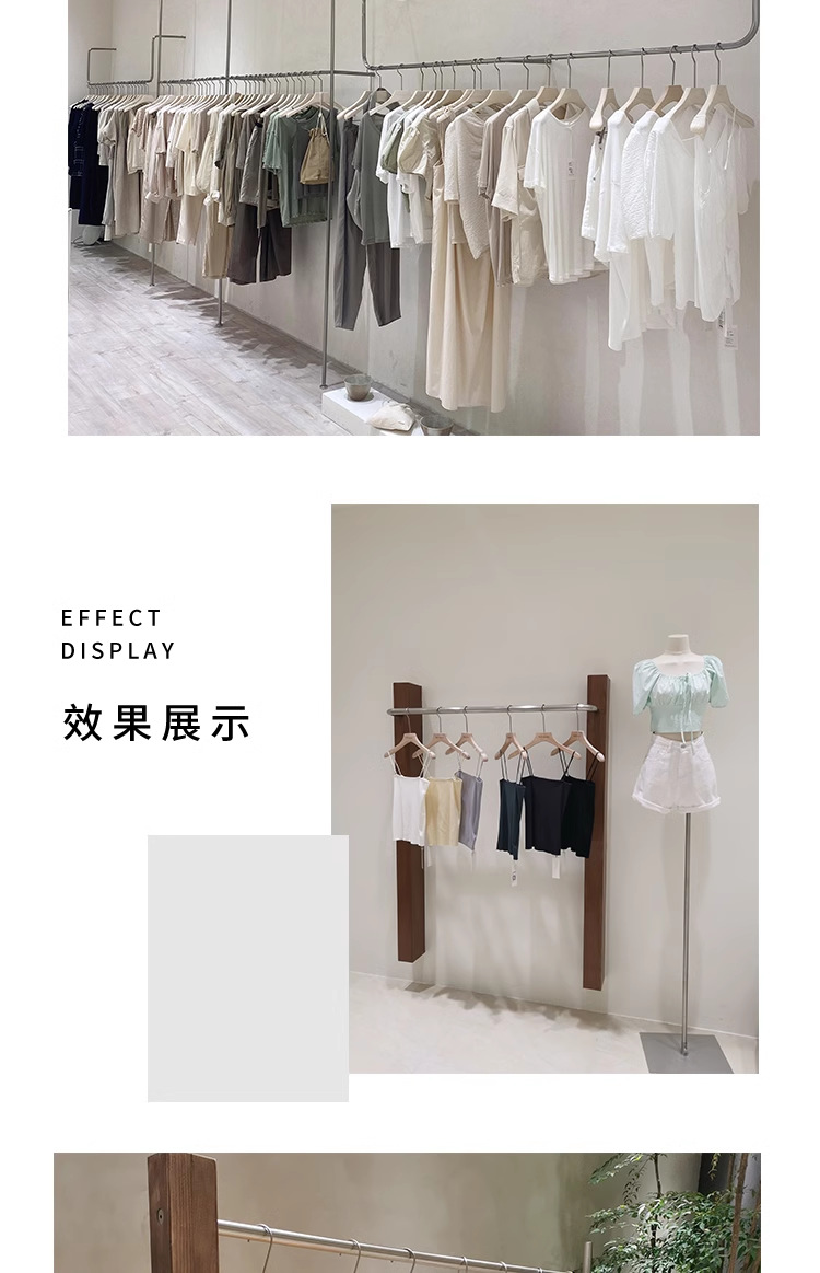 服装店实木儿童衣架无痕挂钩家用加粗成人裤架防滑晾衣架衣挂批发详情21