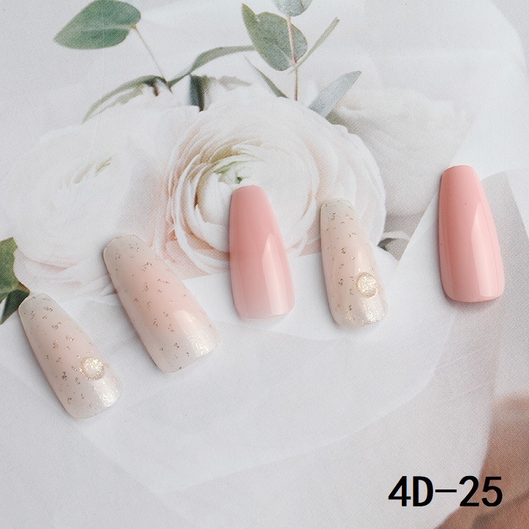 New 30 piece wearable uñas largo medio ballet uñas trapezoidal parche uñas falsas parche uñas falsas europa y Estados Unidos cross border custom manicure pic 13