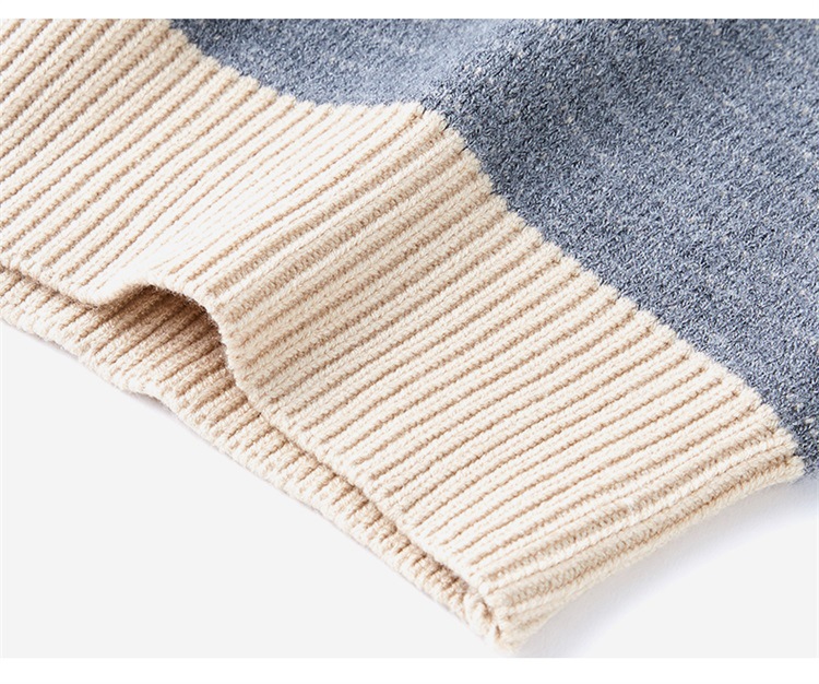 圆领毛衣男士2023新款休闲百搭宽松慵懒风秋冬季加厚潮牌针织衫详情12