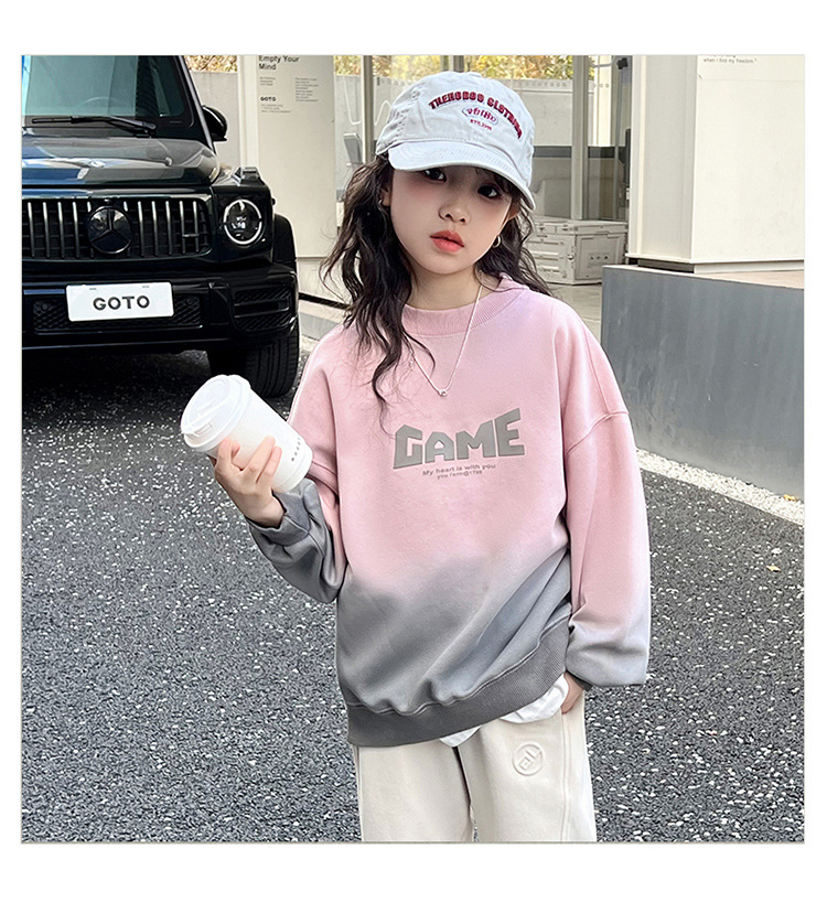 女童卫衣春秋款2024新款儿童洋气时髦春装中大童女孩春季长袖上衣详情10