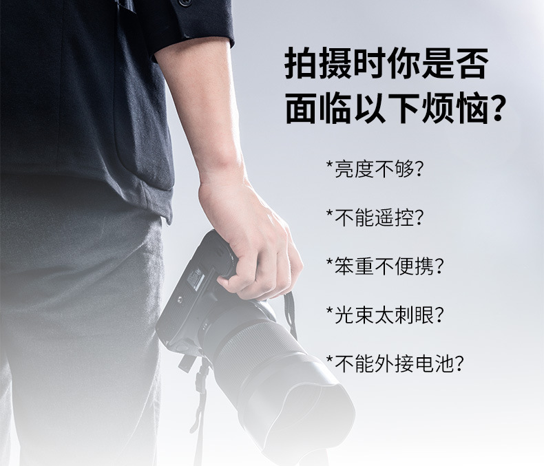 Fengbiao Re1296 Photography light, fill light, studio shooting lighting, professional film and television light, video soft light pic 2