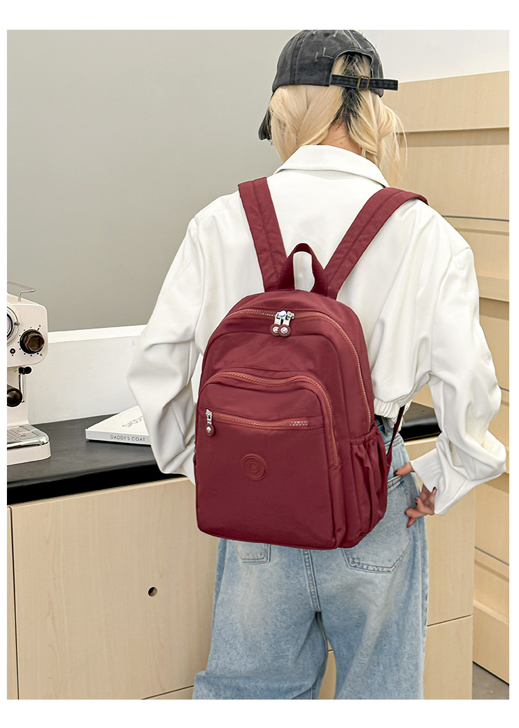 厂家百搭牛津布双肩包女2025新款大容量轻便旅行背包女批发详情22