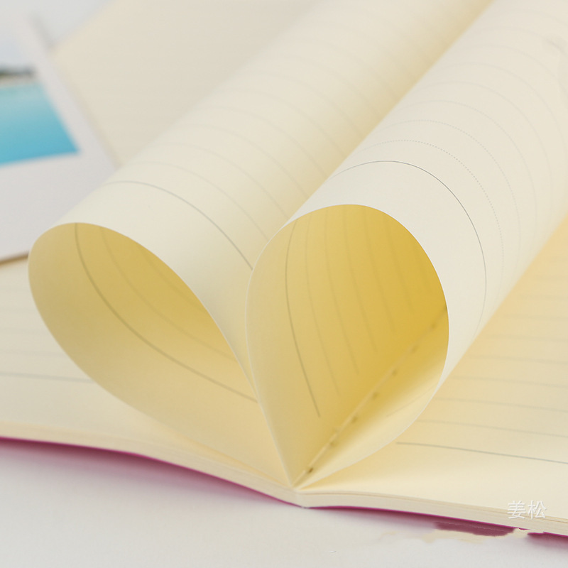 Cartoon fruit-flavored rubber-covered notebook, 32K thick grid notebook with comments, student diary pic 16