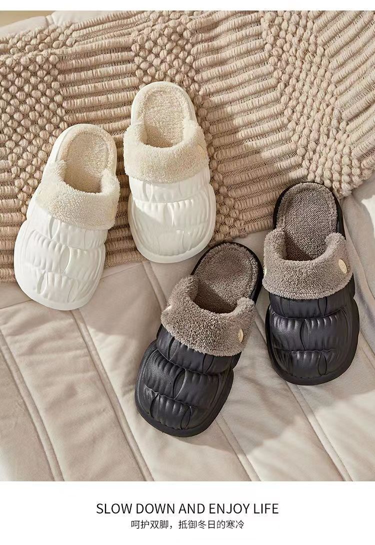 可拆卸棉拖鞋女踩屎感厚底家用居家毛拖鞋加厚保暖情侣月子棉拖鞋详情16