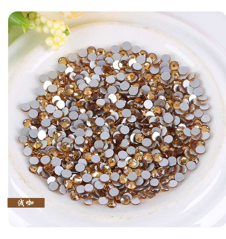 厂家直销平底水钻 水晶玻璃钻 美甲贴钻 diy手机壳材料 整包批发详情35
