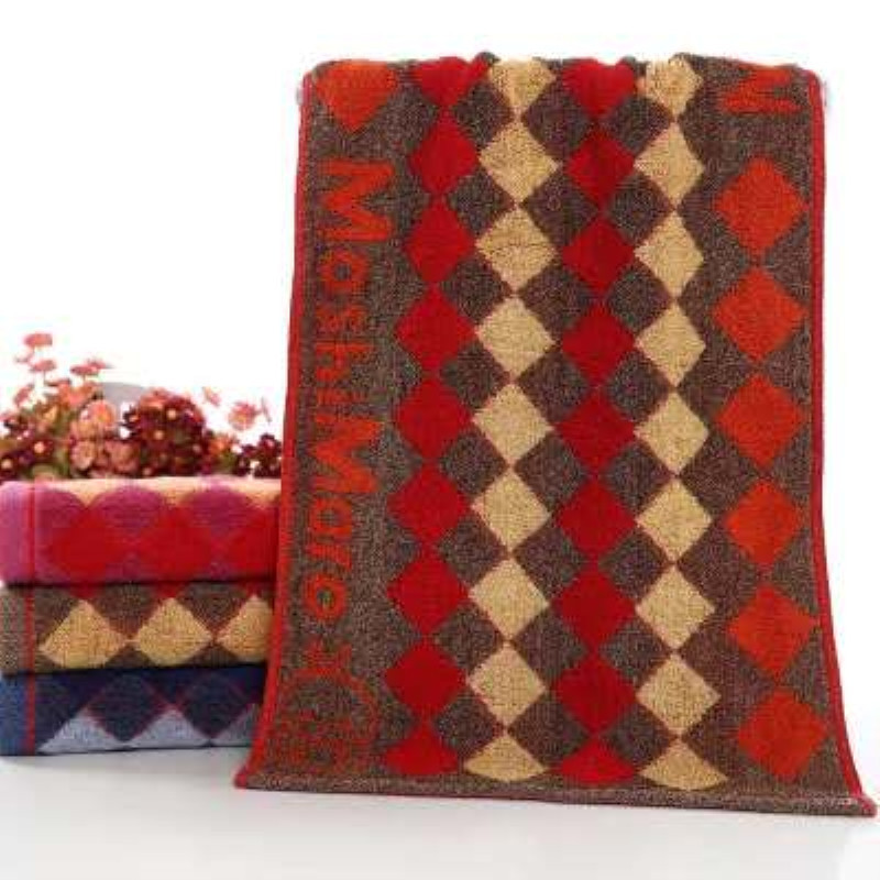Factory wholesale pure cotton thickened checkered towels, absorbent household daily face towels, gift customization logo pic 26