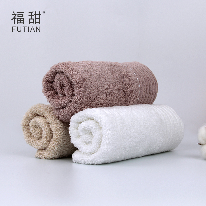 Futian cotton towels and bath towels are soft, absorbent, suitable for adult home use, wedding return gifts, company gift sets, gift boxes, and can be embroidered pic 2