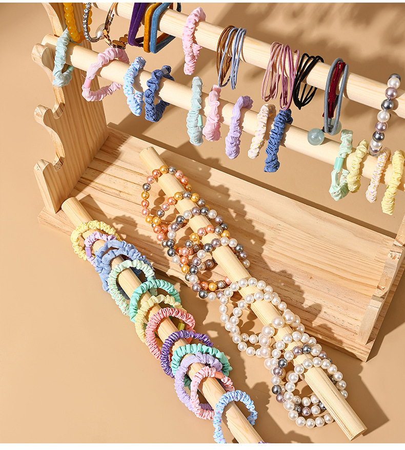 现货全实木手串手链展示架手镯架手表饰品挂架发圈头绳收纳佛珠架详情10