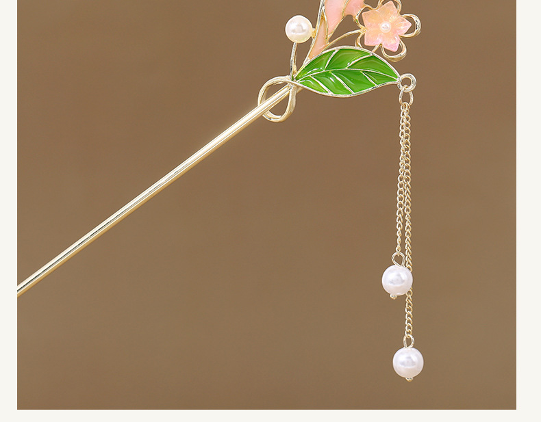 Ancient-style hairpins, tassels, flower hairpins, high-end updo, Chinese cheongsam accessories, ancient-style hair tie accessories for women pic 17