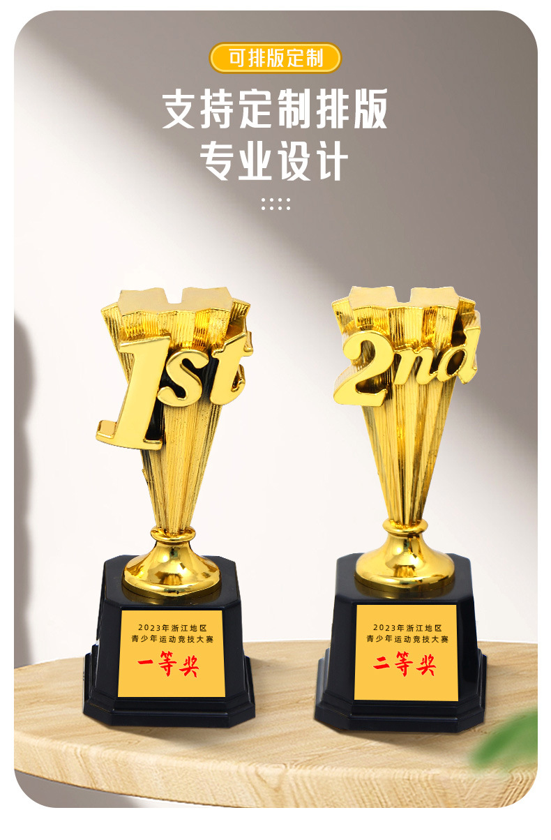 Digital trophy, ranking, 123, first, second and third place, performance evaluation, gold, silver and bronze souvenirs, competition award MEDALS pic 5
