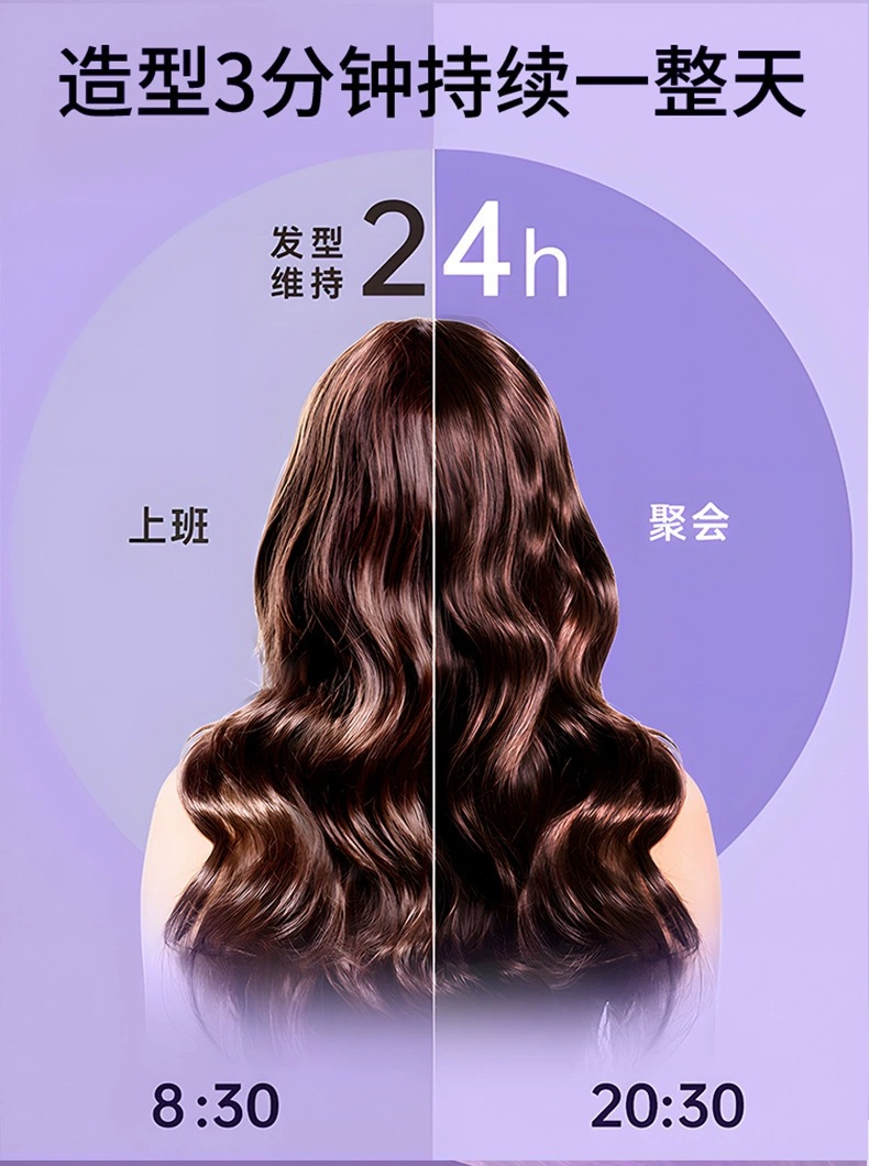Cross-border curling iron, lazy person, automatic curling iron, large waves, 32mm negative ion French large curls, suitable for dormitories pic 7