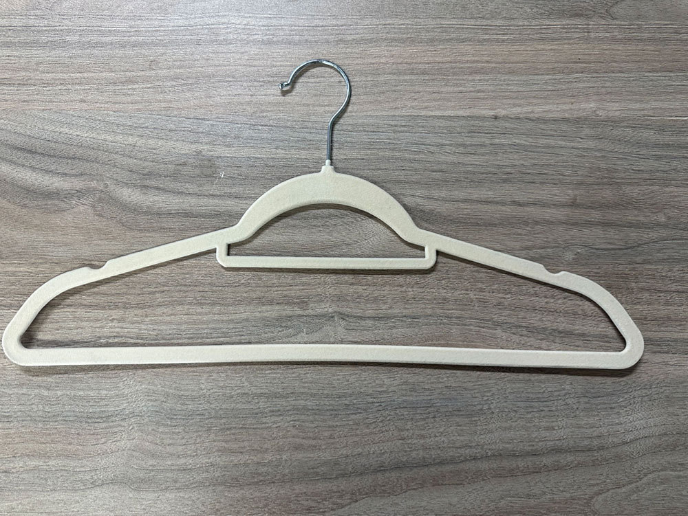 亚马逊厂家爆款多功能家用收纳植绒衣架加粗款防滑无痕衣架衣撑子详情8