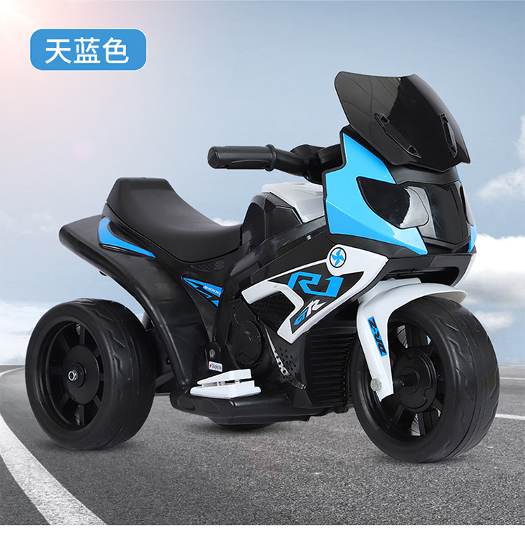 儿童电动摩托车三轮车1到4岁男女孩灯光音乐电瓶车充电儿童电动车详情18