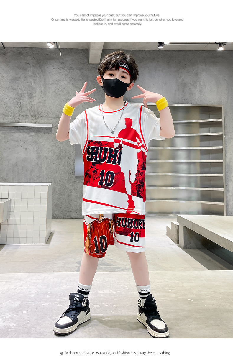 儿童装男童夏装男童篮球服网眼速干套装夏季中大童运动演出服装详情19