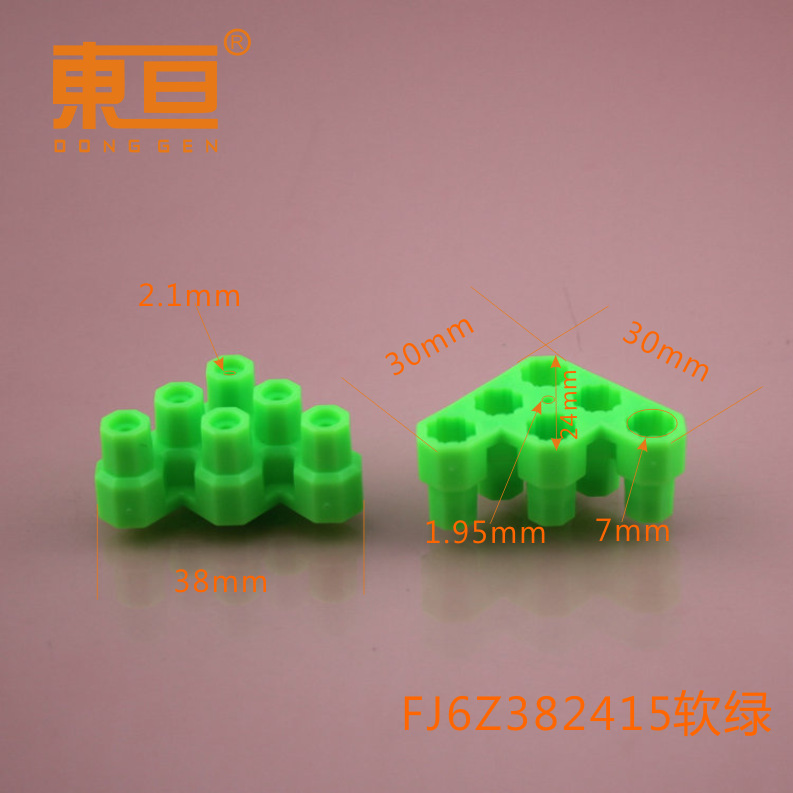 FJ6Z382415 Soft Green Airplane 6-column soft rubber building blocks, building block accessories, octagonal building blocks, universal building blocks pic 10