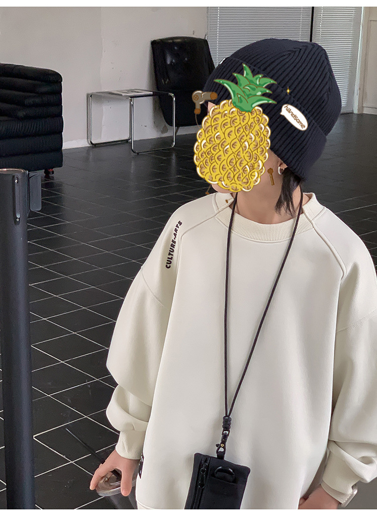 童装2024新款卫衣儿童卫衣男童时髦潮打底衫韩版宝宝上衣男孩宽松详情15