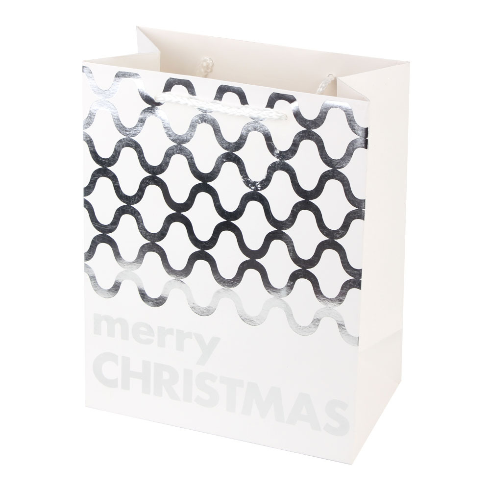 Navidad alto grado hot stamping bolsa de regalo nochebuena tarjeta blanca europea y americana bolsa de papel bolsa de regalo en stock al por mayor pic 10