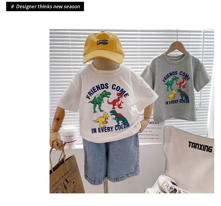 中小童t恤男童短袖纯棉打底衫2024夏季新款童装宝宝半袖体恤夏装详情9