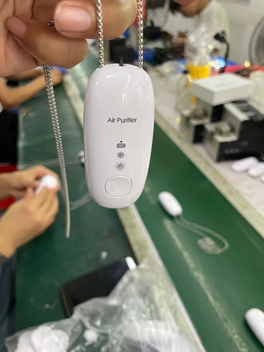 Portable neck negative ion air purifier generator, portable car, home mini smoke and dust removal necklace pendant pic 12