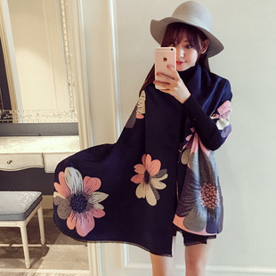 New Korean style checkered scarf for women in autumn and winter, versatile faux cashmere tassel shawl, thick and warm winter scarf wholesale pic 5