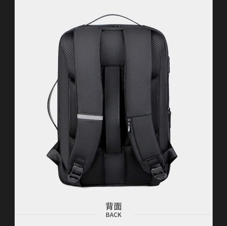 旅行男士双肩包高级感时尚女背包潮商务防水电脑包大容量尼龙书包详情22