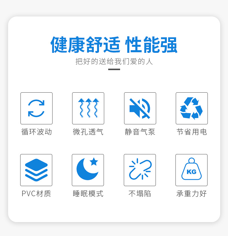 Spherical elderly anti-bedsores air mattress, home inflatable mattress, medical care pad for hemorrhoids in paralyzed bedridden patients pic 2