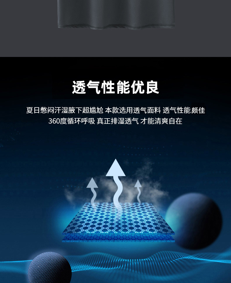 冰丝短袖T恤男爸爸夏装翻领体恤夏季中年polo带领中老年男装上衣详情16