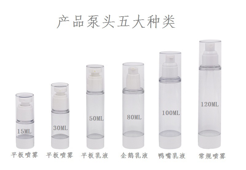 In stock: 15ml-120ml vacuum bottle tablet lotion press spray cosmetic sets, travel samples, portioning bottles pic 6