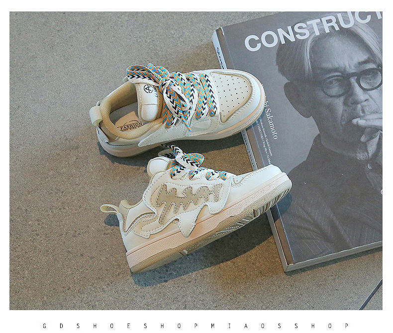 2022秋季男童鞋时尚潮流新款板鞋女童百搭软底运动鞋春夏小白鞋子详情30