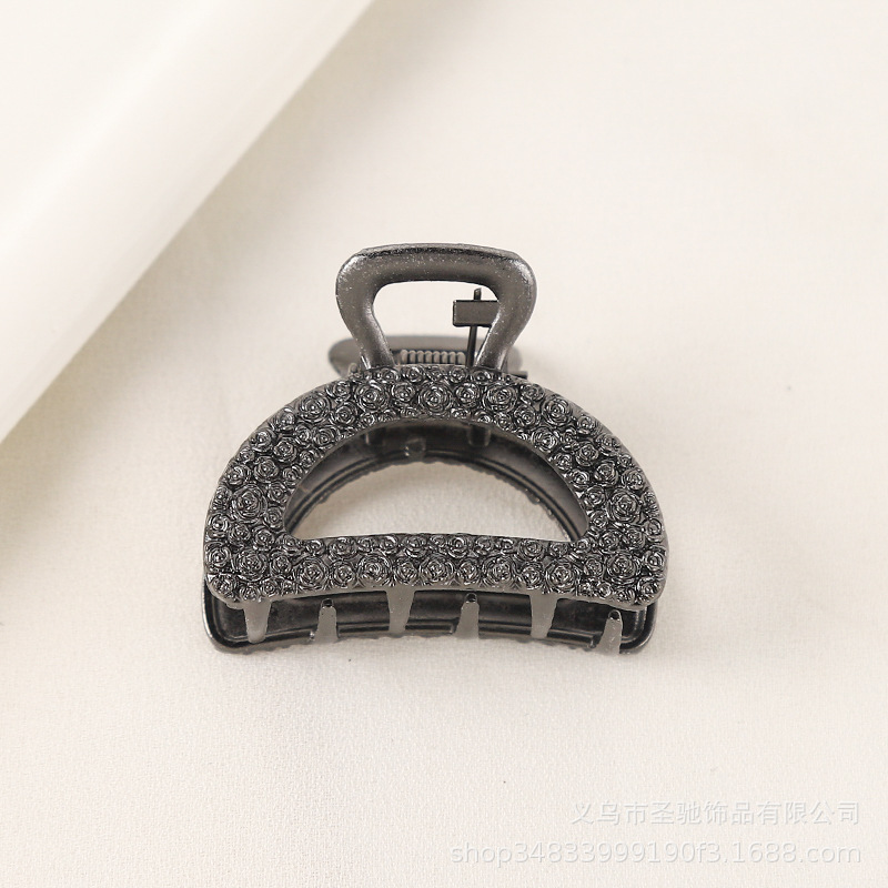 Cross-border korean version alloy plating hairpin tarjeta de pelo simple influencer mujer pelo agarrar moda versátil chao-chan liu clip pic 5