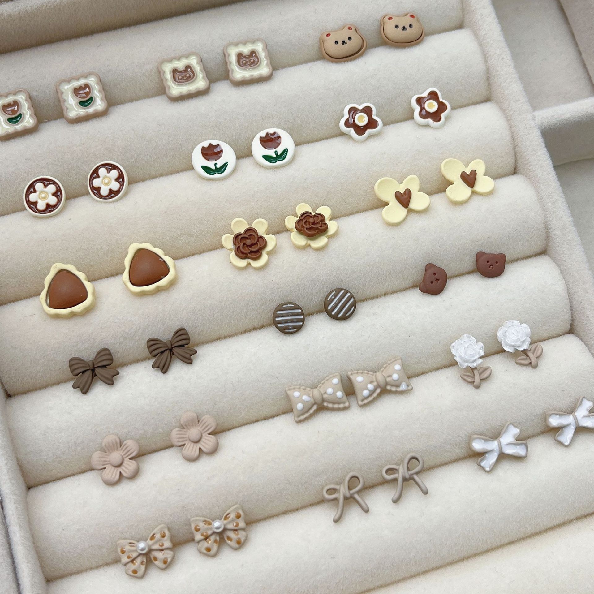 【合集一】925银针耳钉耳环女彩色甜美网红ins直播爆款耳饰批发详情3