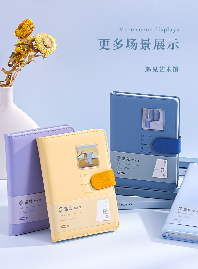 英瑞克新款手账本女生可爱笔记本女孩高颜值卡通记事本详情17