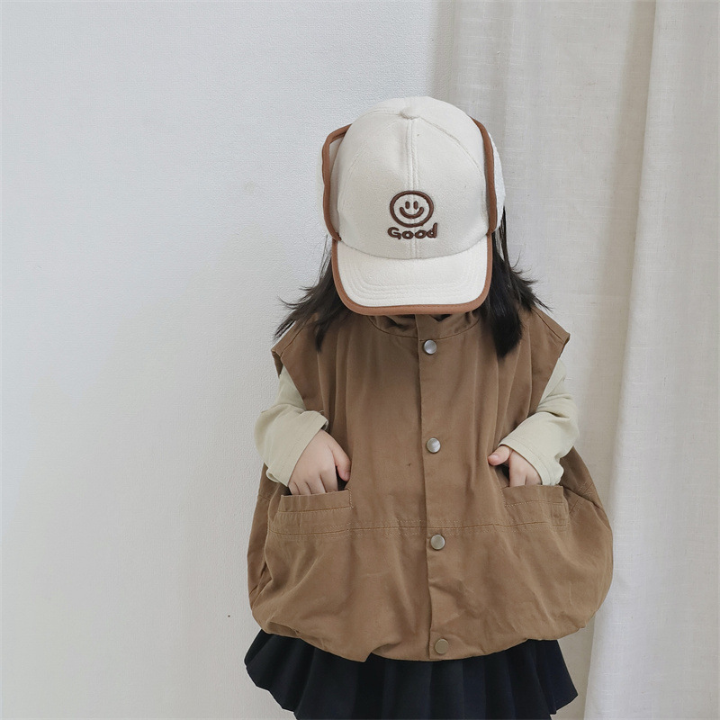 儿童帽冬男童毛呢加绒护耳雷锋帽宝宝鸭舌帽保暖棒球帽韩版学生潮详情17