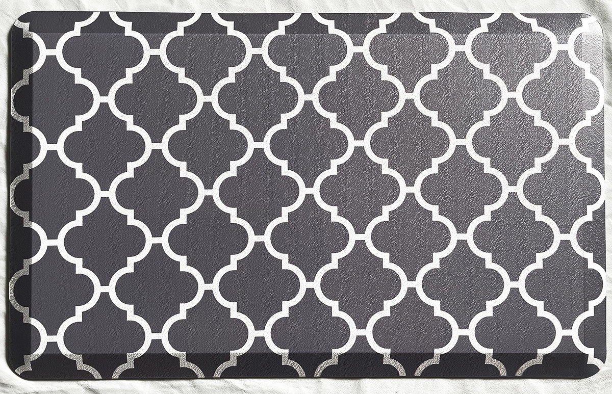 亚马逊跨境PVC厨房地垫彩色斜边发泡抗疲劳防水防滑防摔垫子批发详情15