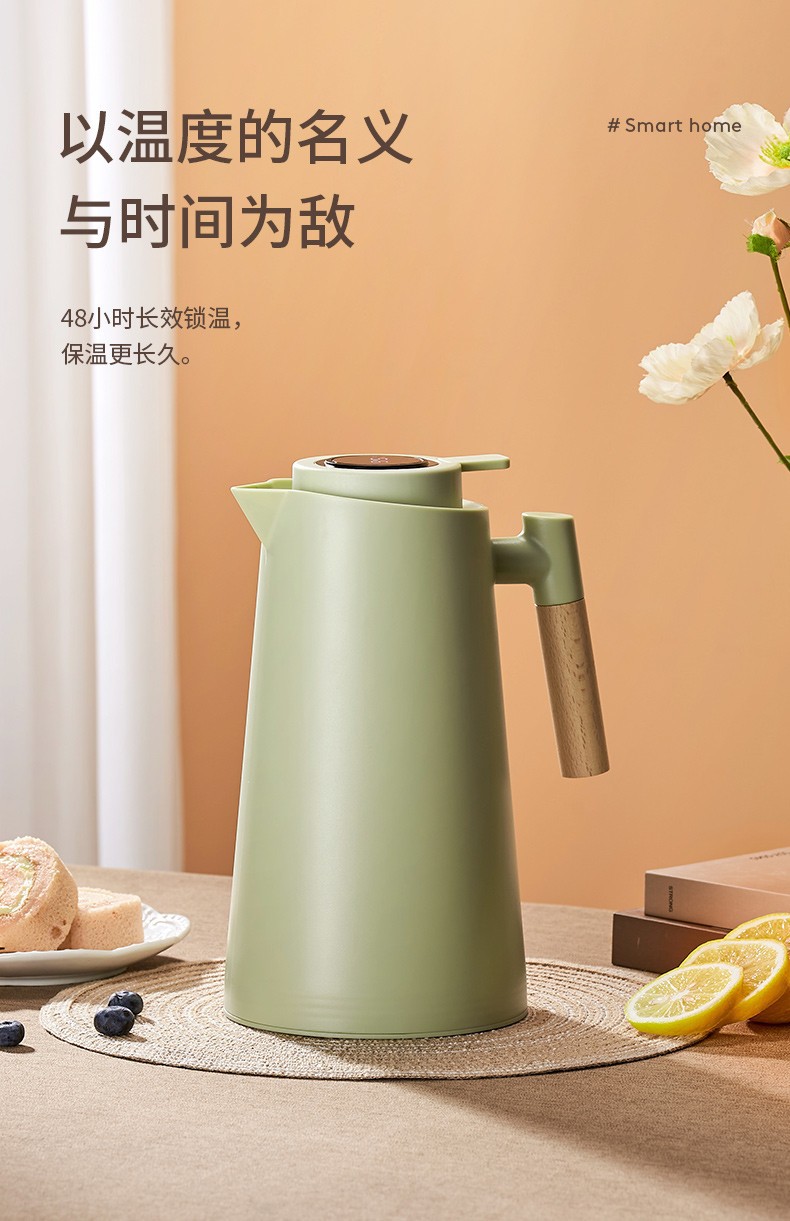 A small thermos with a glass inner liner, a portable thermos for keeping warm, a household large-capacity thermos, suitable for student dormitories pic 7