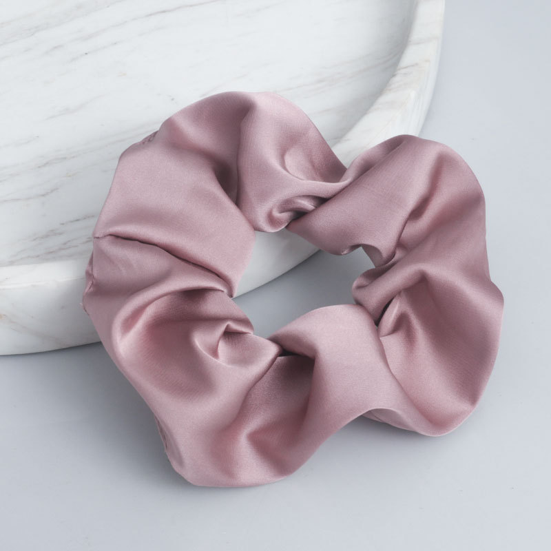 法式缎面猪大肠发圈ins韩系网红真丝女简约复古肥肠头绳可爱日系详情5