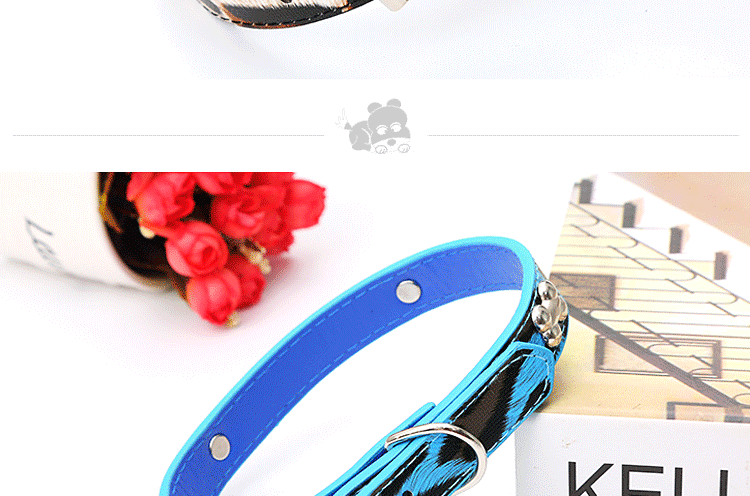 Direct sales from pet supplies manufacturers: Leopard print dog collars, dog collars, dog chains in stock for wholesale pic 30