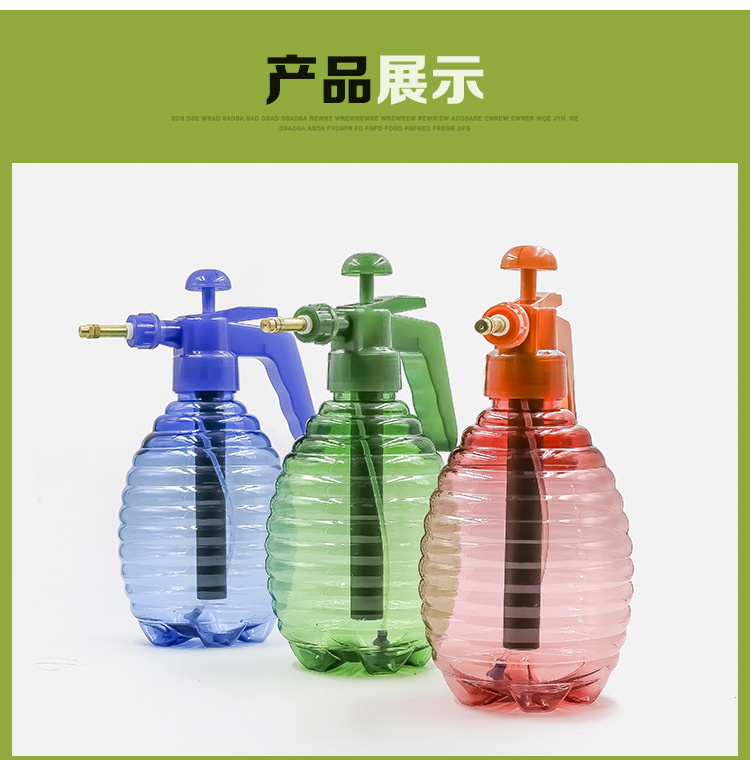 Plastic pneumatic pressure spray bottle, sprayer, water bottle for watering flowers and washing cars pic 6