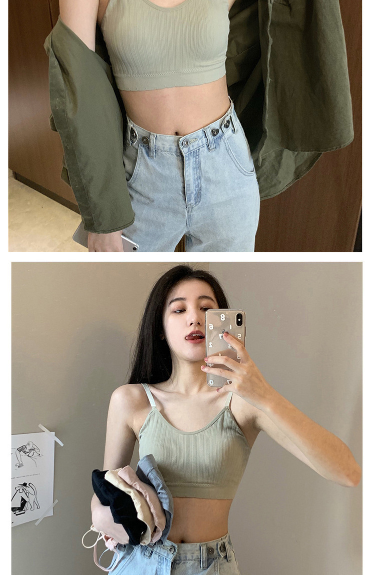 Wholesale of threaded, rims, one-piece converging, fixed cup underwear for girls, beautiful back, chest wrap and base layer sports vests pic 8