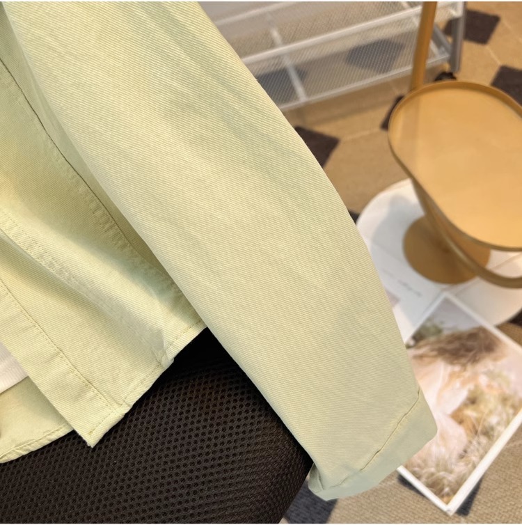 Polo领长袖衬衫女2024春秋新款洋气时尚修身显瘦薄款衬衣外套上衣详情32