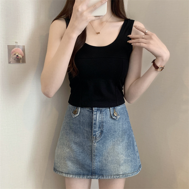 方领宽肩带背心内衣一体式外穿内搭透气舒适运动百搭美背抹胸女士详情17