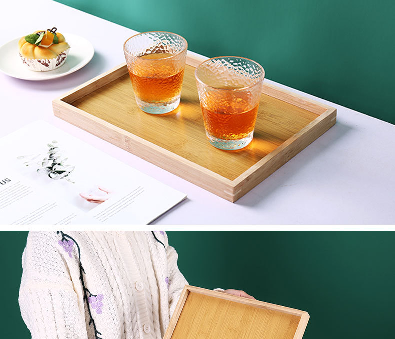 日式竹托盘茶盘家用简约茶海小托盘长方形茶台茶海大号竹木质托盘详情6