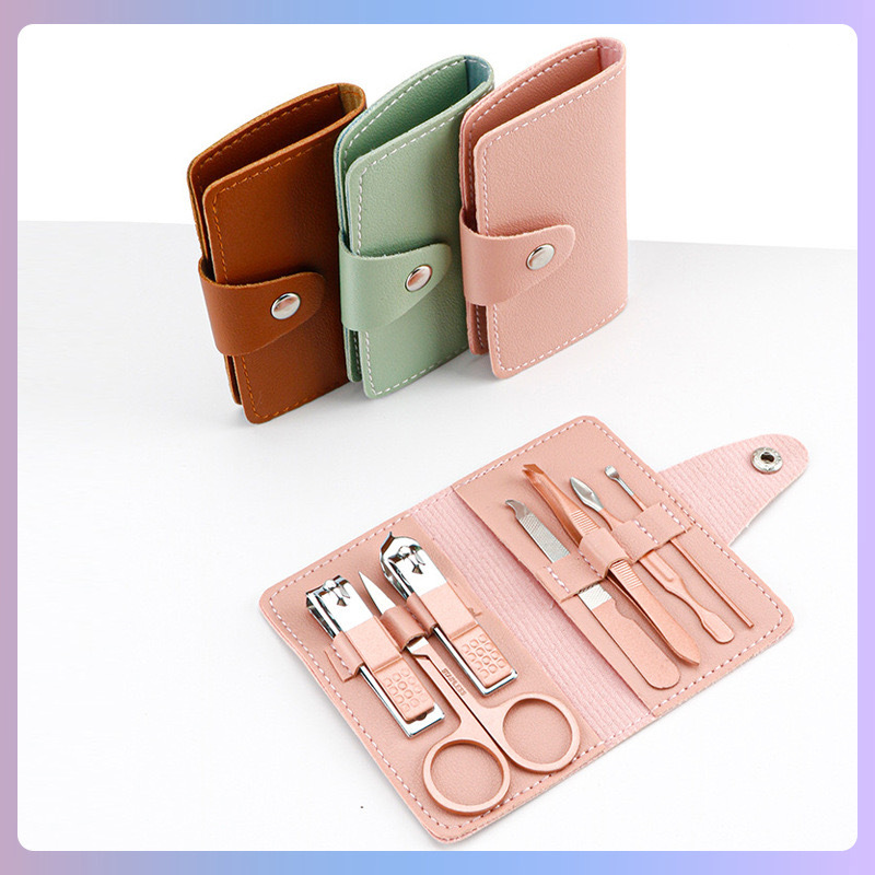 Cross-border nail clipper set of 7 pieces, nail clippers, nail clippers, pedicure and nail care tools set pic 1