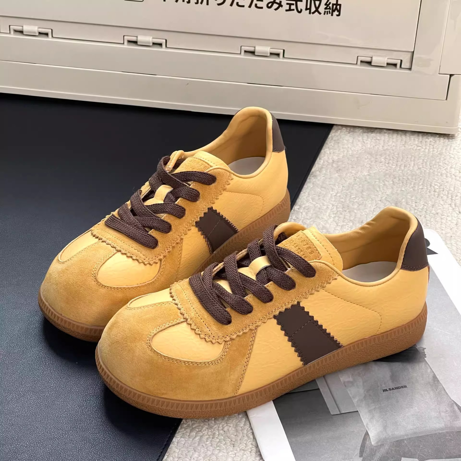 【zhike 之可】原创月牙底~蕾丝珍珠带内增高休闲阿甘鞋女德训鞋详情9