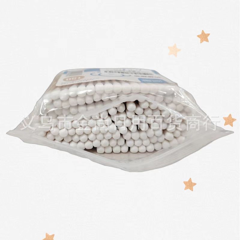 Disposable pointed bamboo swab cotton balls, cleaning and sanitary napkins, household makeup cotton swabs, double-ended cotton swab sticks, ear cleaning pic 5